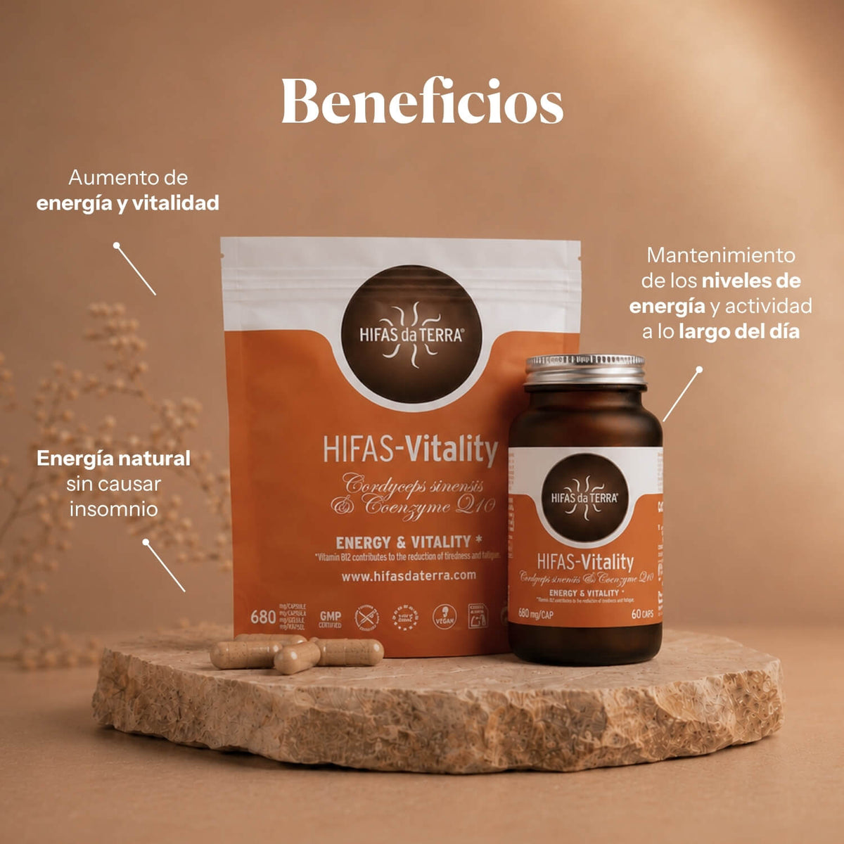 Benefits of Hifas-Vitality: supplement for energy and fatigue | Hifas da Terra