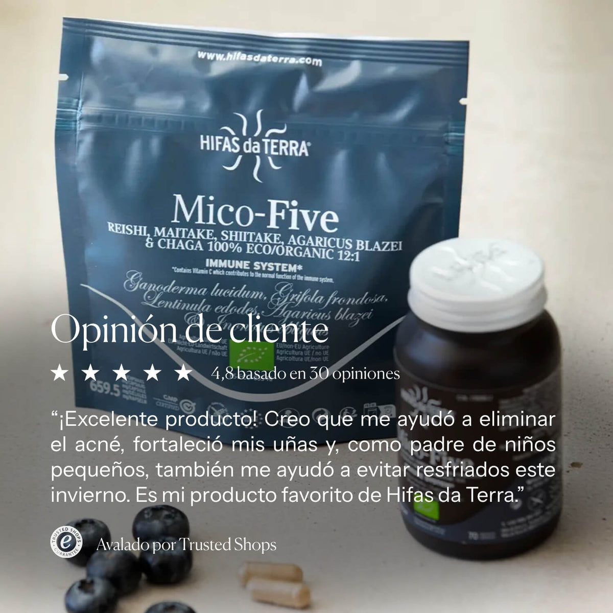 Nutritional information for Mico-Five | Hifas da Terra