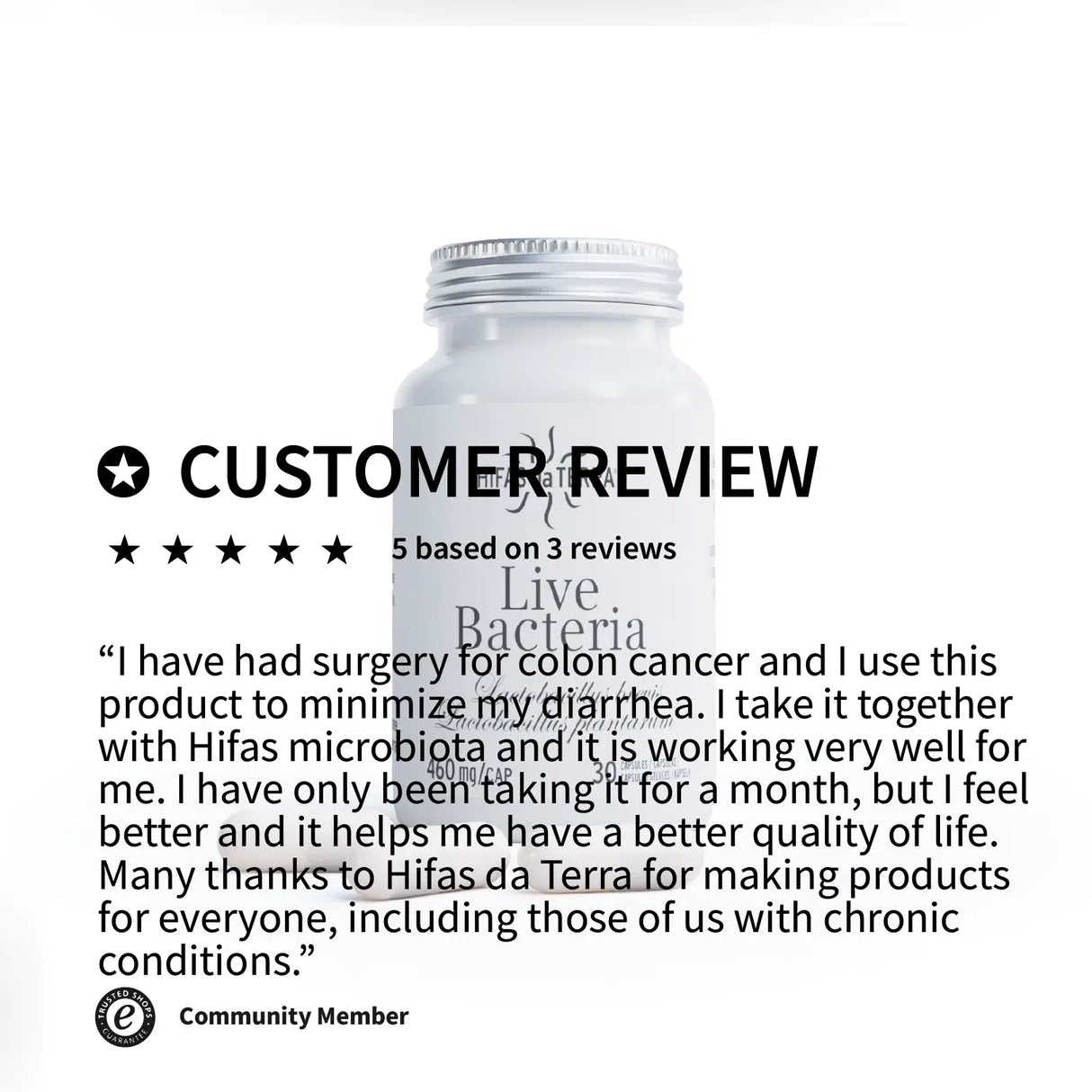 Probiotics in capsules