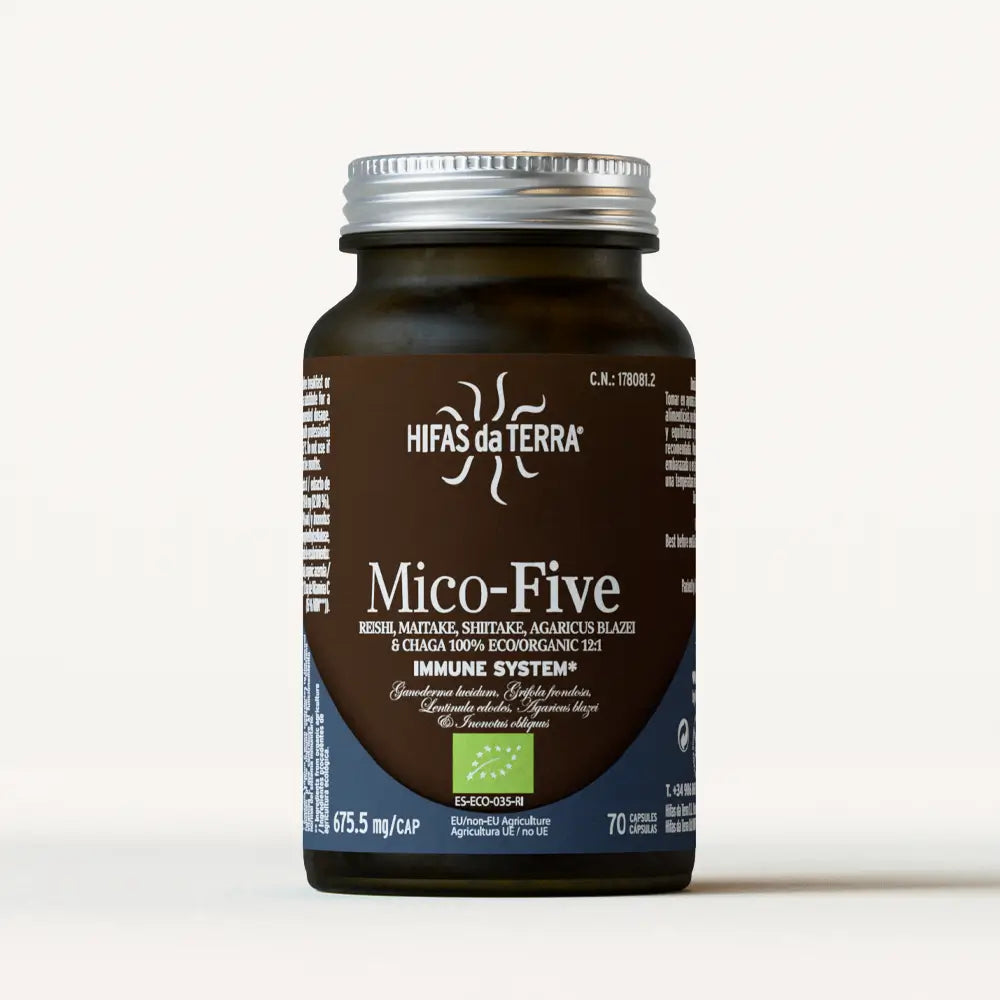 Mico Five (Chaga, Reishi, Maitake, Shiitake, Sun mushroom) Capsules