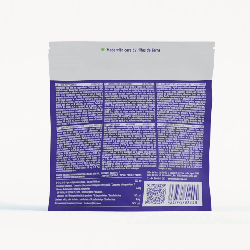 HIFAS-Microbiota (Lion’s Mane, Oyster, Reishi, Shiitake) capsules