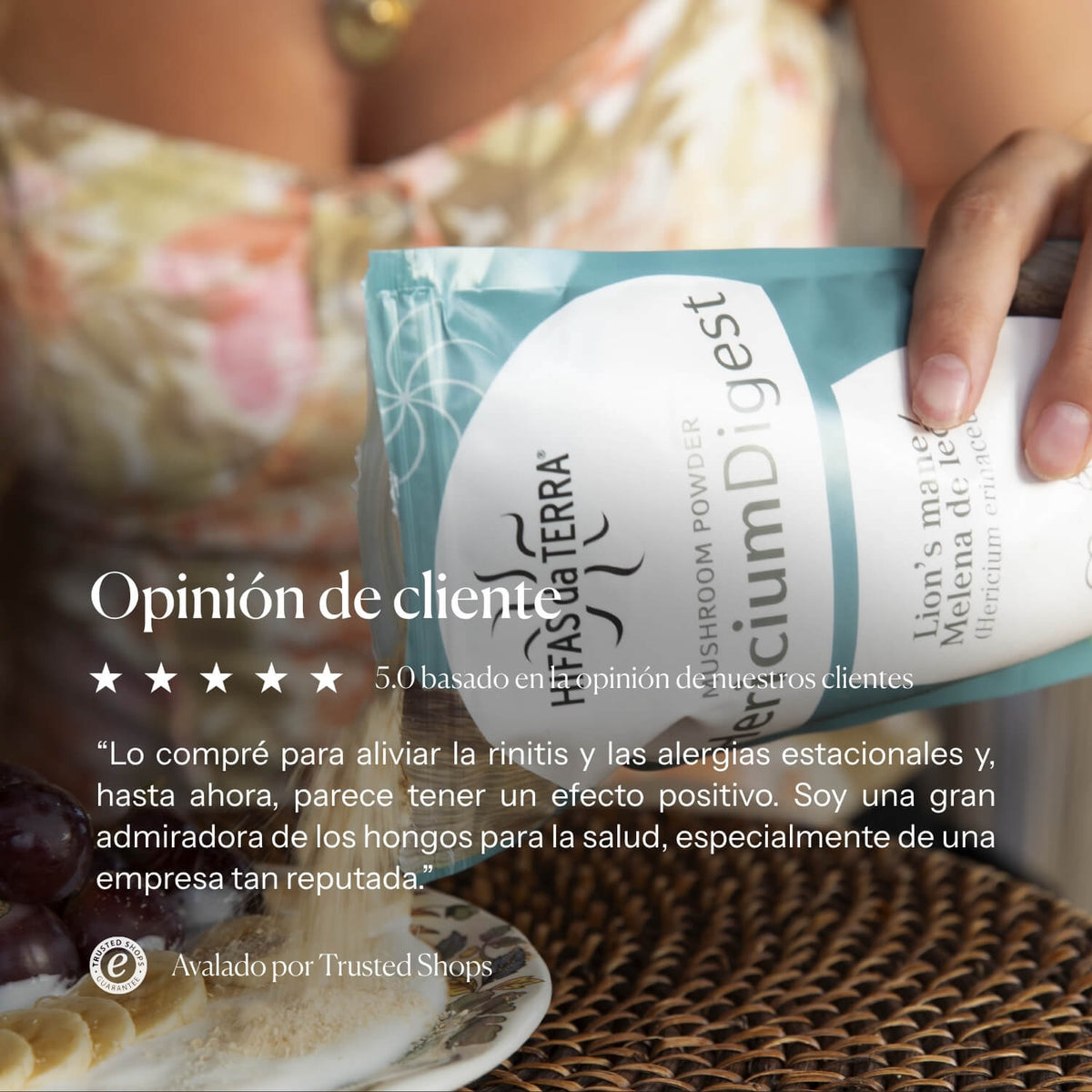 Nutritional information for Hericium Digest | Hifas da Terra
