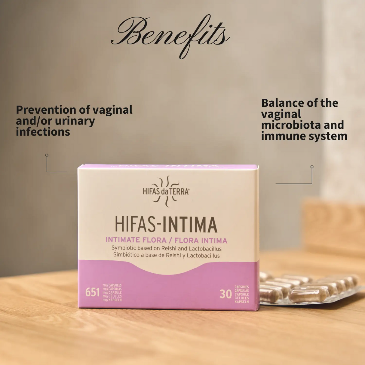 Vaginal Prebiotic and Probiotic Hifas-INTIMA