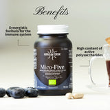 Mico Five (Chaga, Reishi, Maitake, Shiitake, Sun mushroom) Capsules