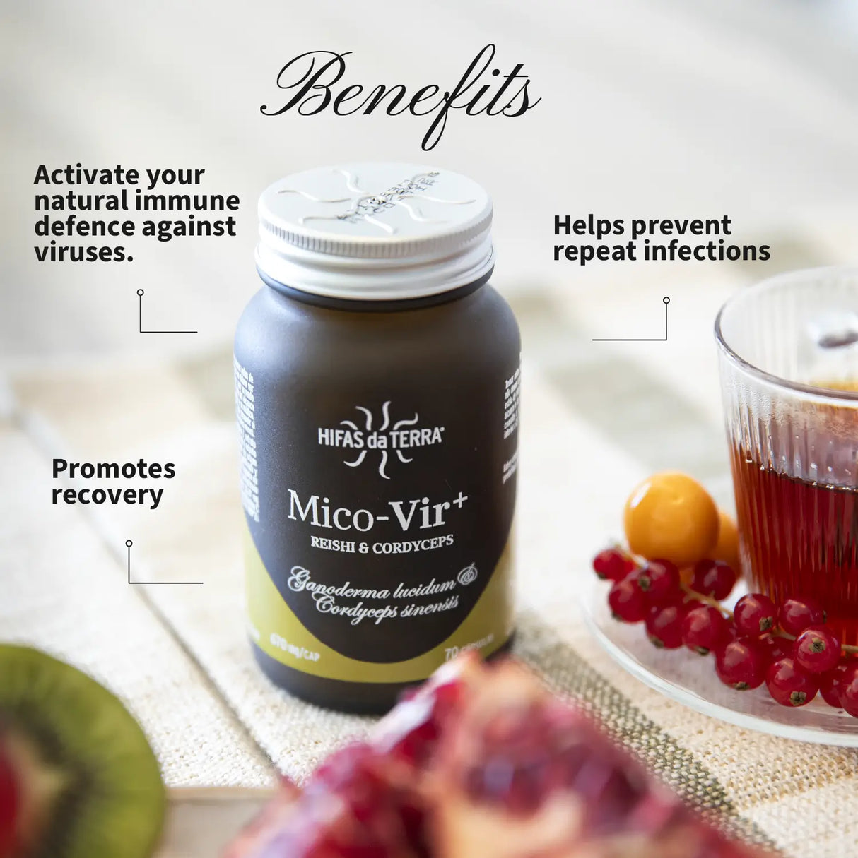 Mico Vir+ (Reishi and Cordyceps Extract) Capsules