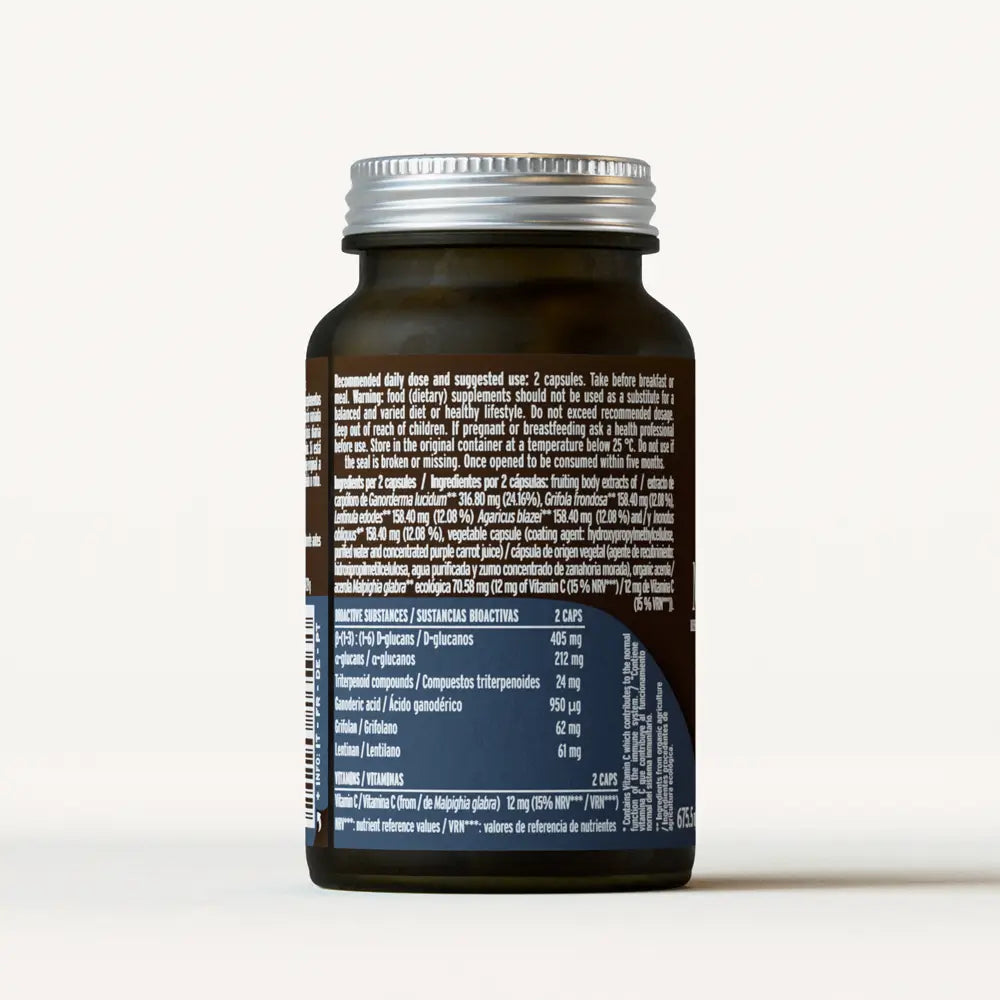 Mico-Five Pure extracts from Reishi, Shiitake, Maitake, Sun and Chaga Mushrooms