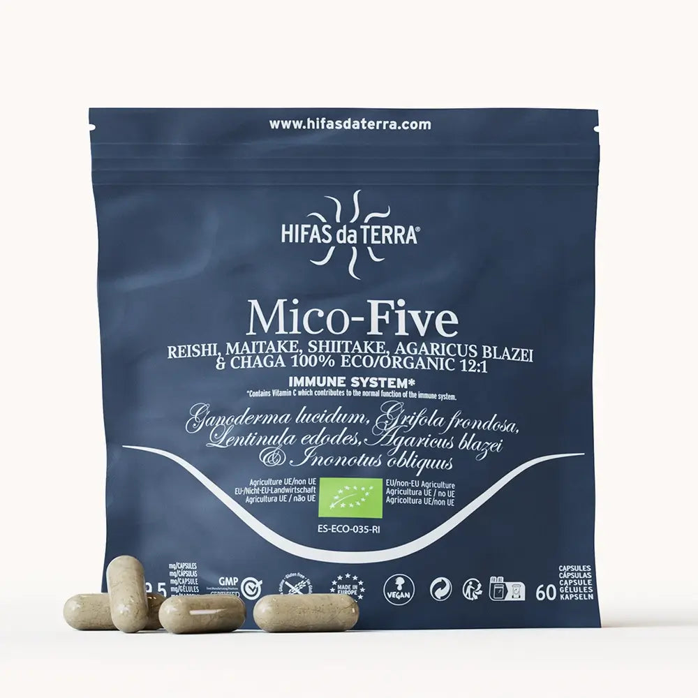 Mico Five (Chaga, Reishi, Maitake, Shiitake, Sun mushroom) Capsules